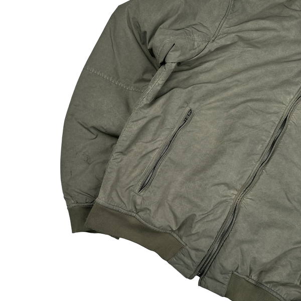 CP Company Tinto Terra Khaki Fleece Lined Goggle Jacket - 3XL