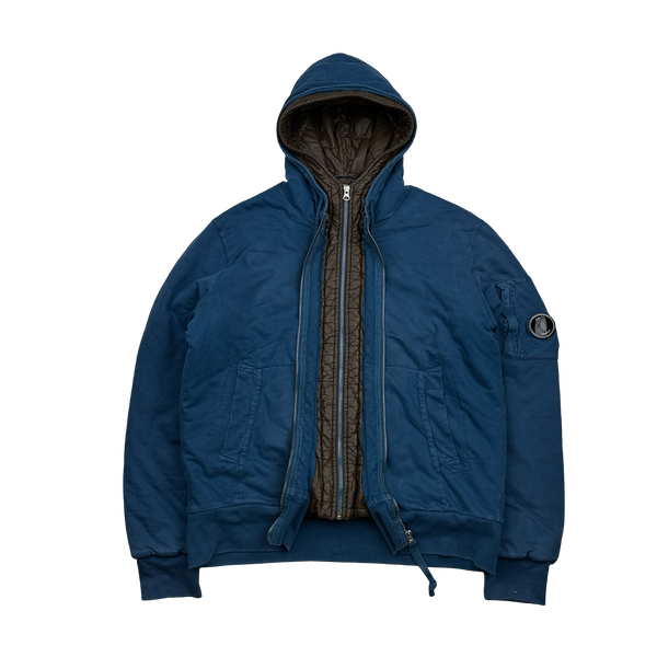 CP Company Cotton Quilted Double Lined Double Zip Jacket - XL