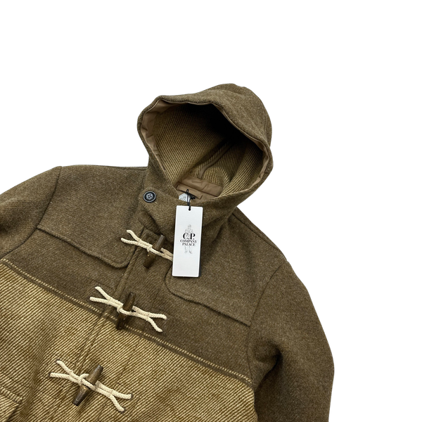 Palace Brown Wool Spellout Duffle Jacket - XS