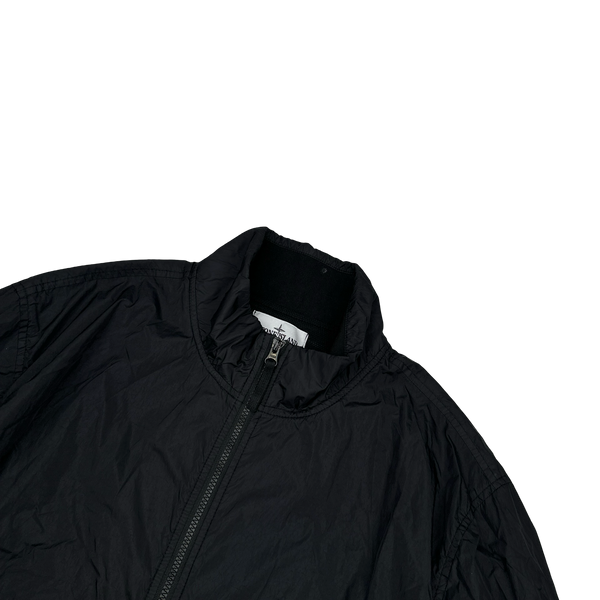 Stone Island 2023 Black Garment Dyed Crinkle Reps Jacket - XXL