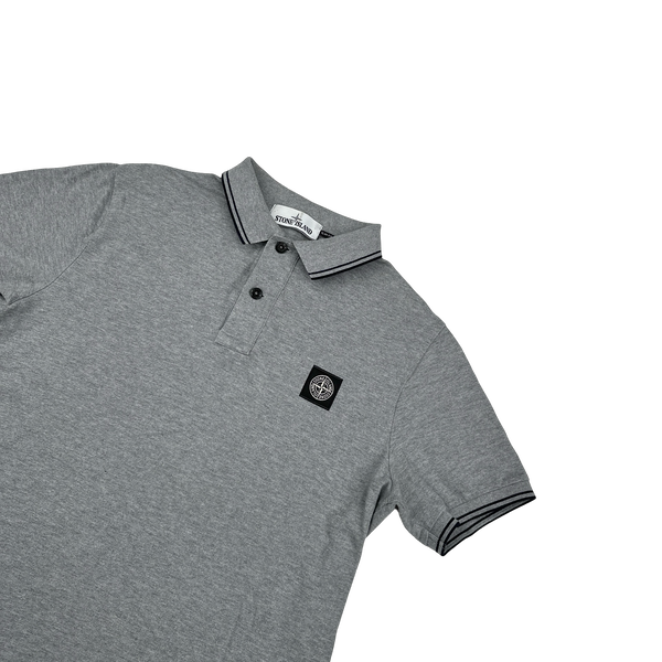 Stone Island 2016 Grey Short Sleeve Polo - Medium