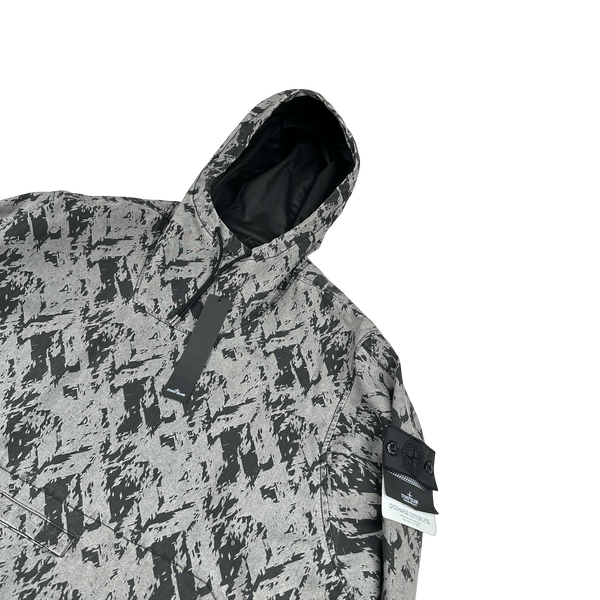 Stone Island 2018 Shadow Project Discharge Cotton 2.5L Raso Smock - Large