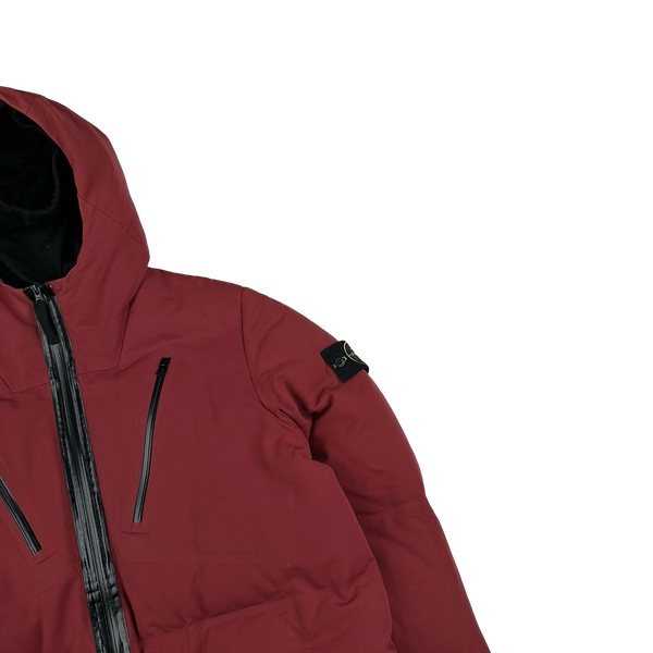 Stone Island 2015 Red Wool Repellent Down Jacket - XL