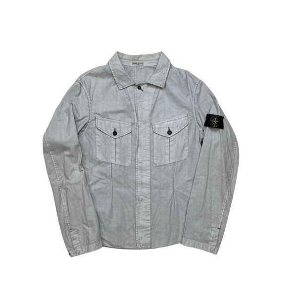 Stone Island 2006 Laminated Cotton Overshirt - XL