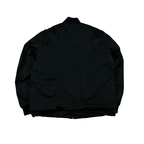 Prada Black Nylon Down Padded Bomber Jacket - 3XL