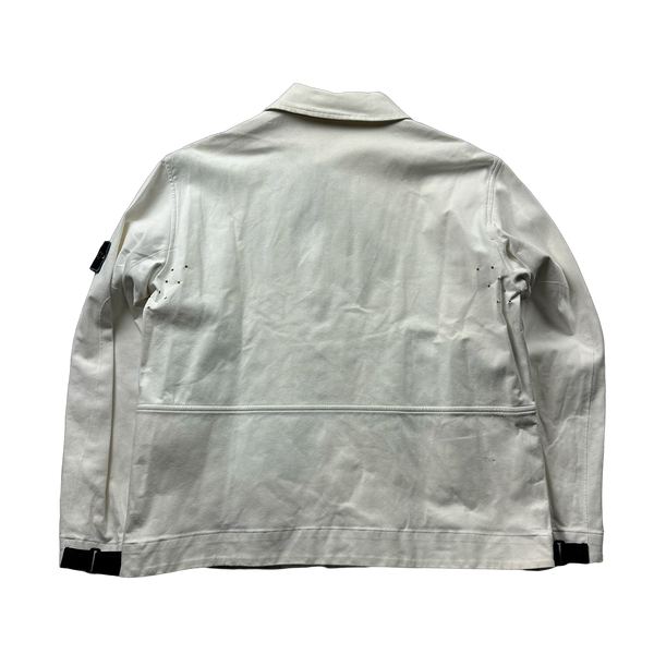 Stone Island 1997 Archive VDM Suede Green Edged Jacket - Medium