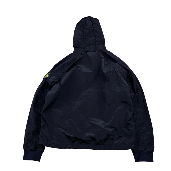 Stone Island 2018 Navy Nylon Metal Hooded Smock - Medium