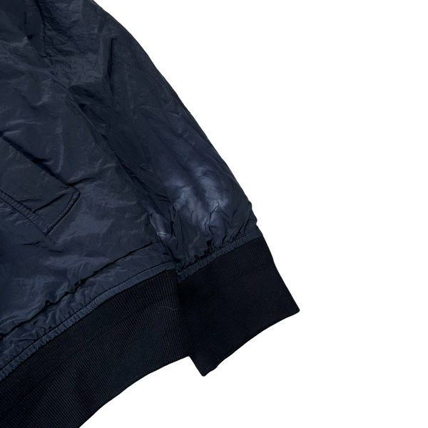 Stone Island 2015 Navy Shimmer Nylon Metal Tyveck Shield Jacket - XXL