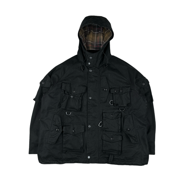 Barbour X Baracuta Multi Pocket Shotgun Pocket Cotton Wax Jacket - Large