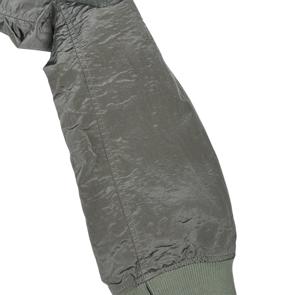 Stone Island 2008 Archive Grey Nylon Metal Bomber Jacket - L