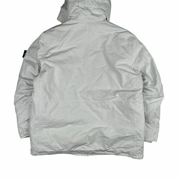 Stone Island 2022 White David TC Down Puffer Jacket - XXL