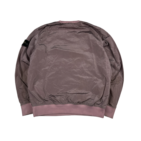 Stone Island Pink Nylon Metal Pullover Jumper - Medium