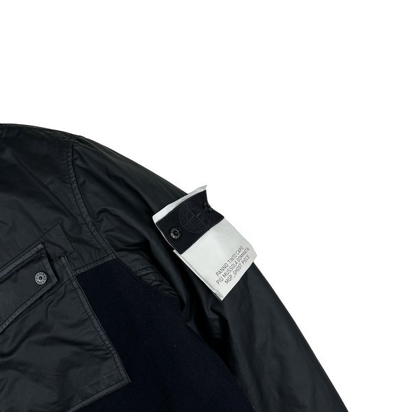 Stone Island 2013 Navy Panno Tinto In Capo Piu Mussola Gommata MGP Ghost Piece Jacket - XXL