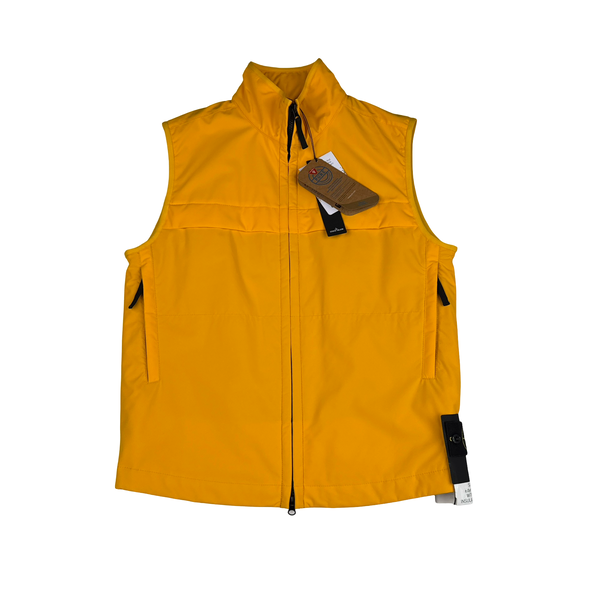 Stone Island 2022 Yellow e-Dye Soft Shell Gilet - Small - Medium