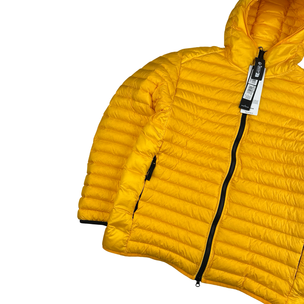 Stone Island Yellow Loom Woven R Nylon Down TC Puffer - XL