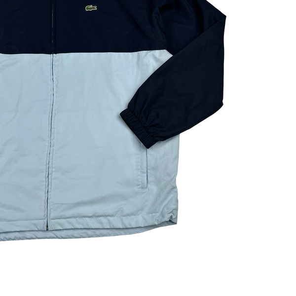 Supreme X Lacoste Baby Blue Colour Block Spellout Tracksuit Set - XL