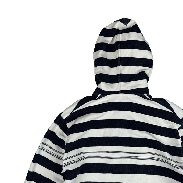 Stone Island Marina 2017 Striped Cotton Pullover Hoodie - Medium