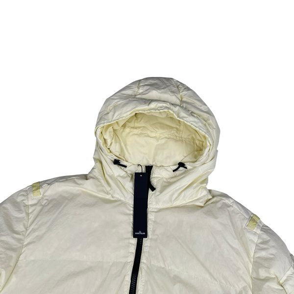 Stone Island 2022 Yellow Crinkle R-NY Down Puffer Jacket - 3XL