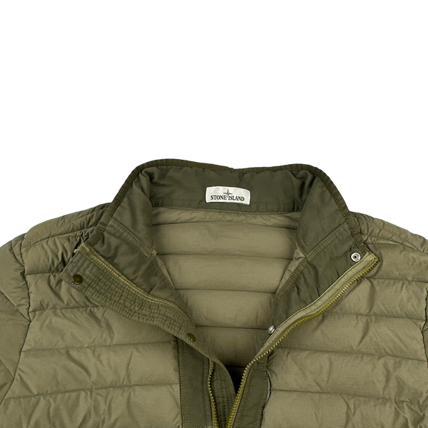 Stone Island 2019 Green Down Filled Loom Woven Puffer Jacket - XL