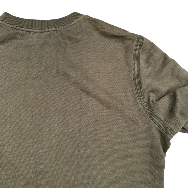 Stone Island 2010 Khaki Crewneck Cotton Jumper - Medium