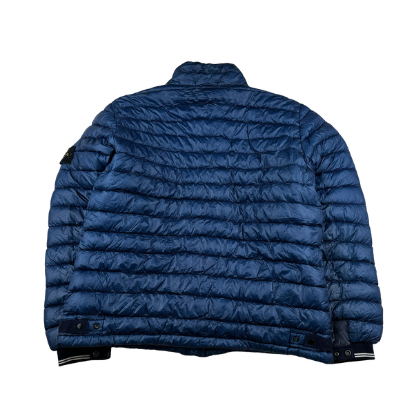 Stone Island Blue Garment Dyed Down Puffer Jacket - XL