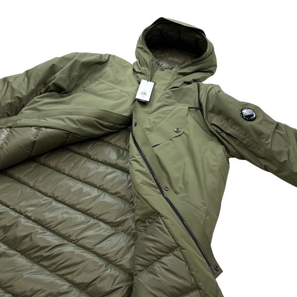 CP Company Green Micro M Down Lens Viewer Jacket - XL