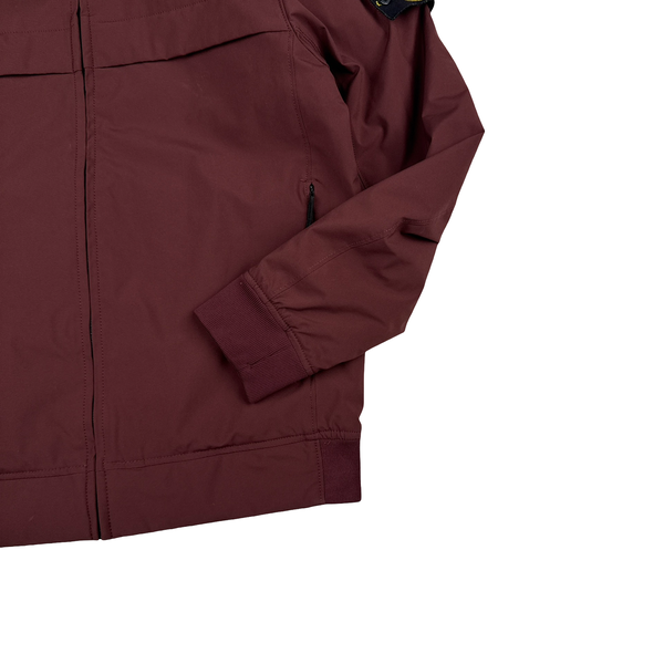 Stone Island 2019 Burgundy Soft Shell R Primaloft Jacket - Medium