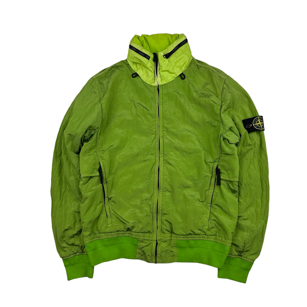 Stone Island 2016 Lime Nylon Metal Tyveck Shield Jacket - Medium
