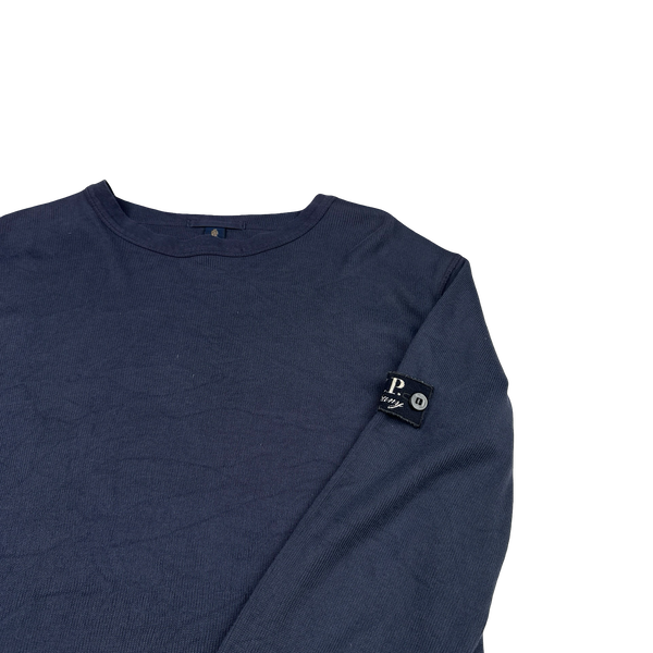 CP Company Vintage 90's Navy Lightweight Junior Crewneck - XS
