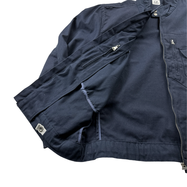 CP Company Navy Zipped Overshirt - Large