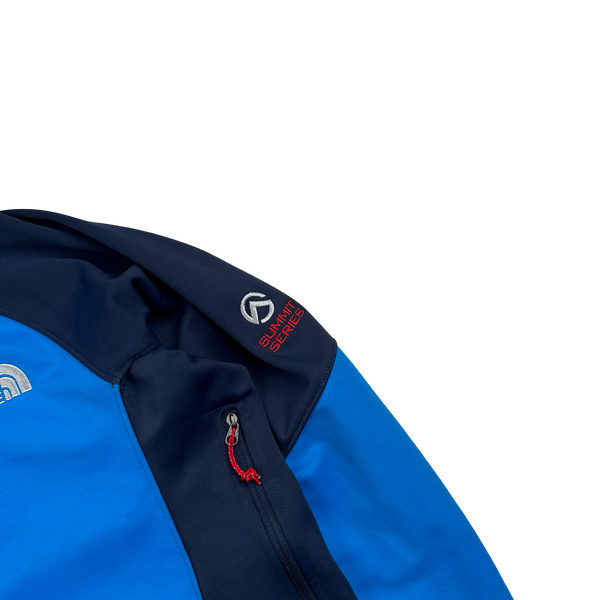 North Face Blue Windstopper Summit Series Waterproof Shell Jacket - Small
