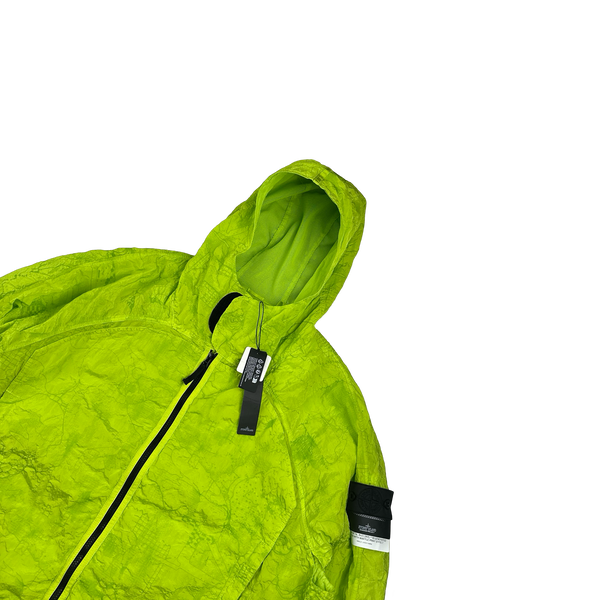 Stone Island Shadow Project 2022 Green Waffle Print Econyl Nylon Metal Jacket - XXL