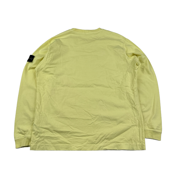 Stone Island 2019 Yellow Crewneck Cotton Jumper - XL