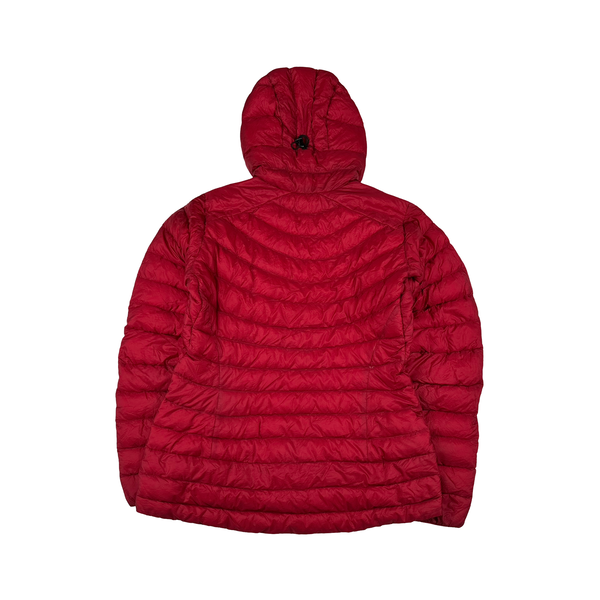 Arcteryx Women's Red Down Filled Cerium LT Zipped Hooded Jacket - Medium