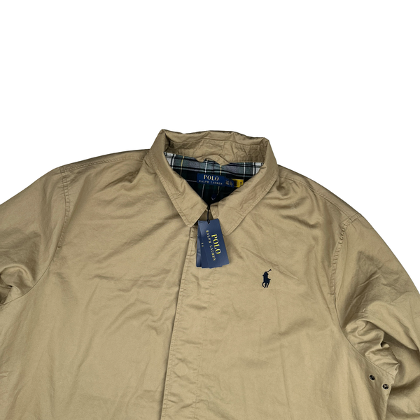 Ralph Lauren City Walking Beige Cotton Long Jacket - XXL