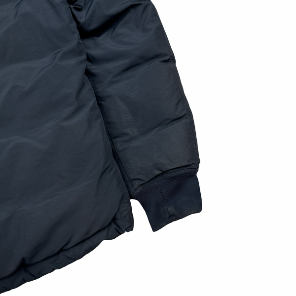 Stone Island Navy Down Filled Micro Reps Jacket - Large