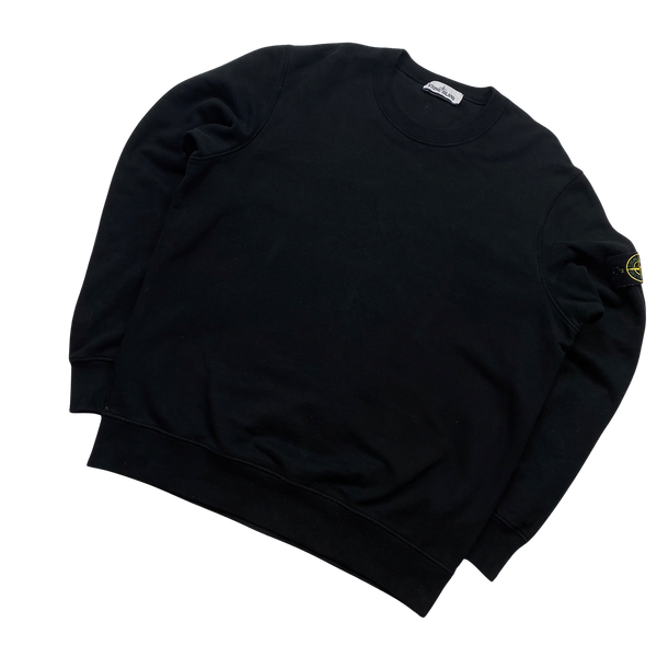 Stone Island 2020 Black Cotton Crewneck Sweatshirt - XL
