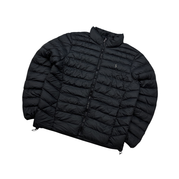 Ralph Lauren Black Down Puffer Jacket - Large
