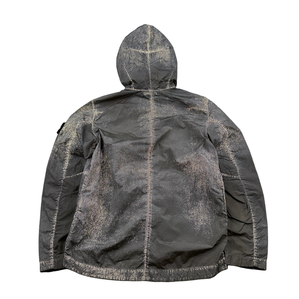 Stone Island 2016 Grey Pixel Reflective Hooded Jacket - Medium