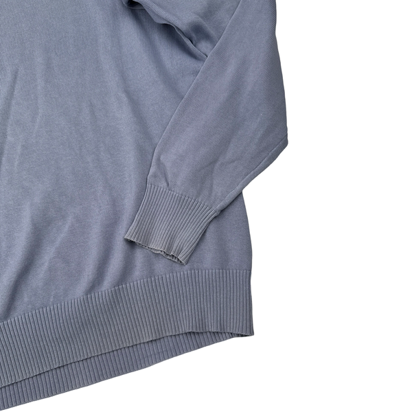 Stone Island 2019 Purple Fine Knit Cotton Crewneck Jumper - Large