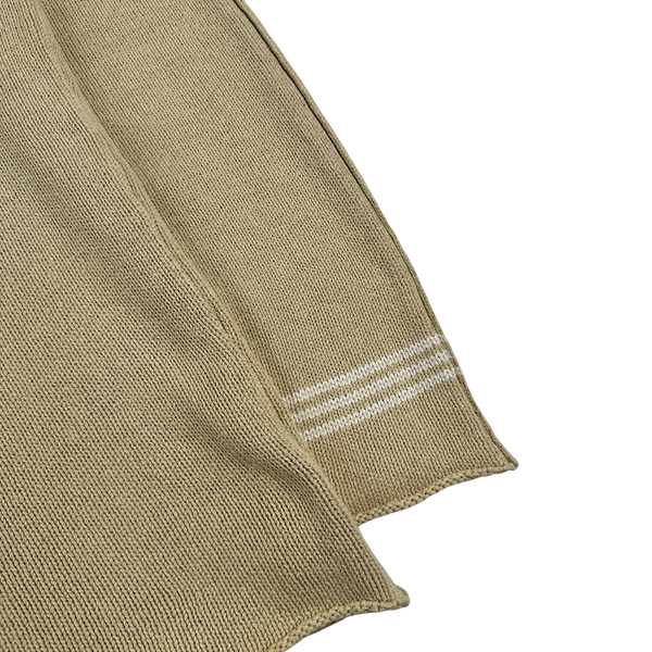 Stone Island 2003 Beige Silk Blend Vintage Knit Pullover - XL