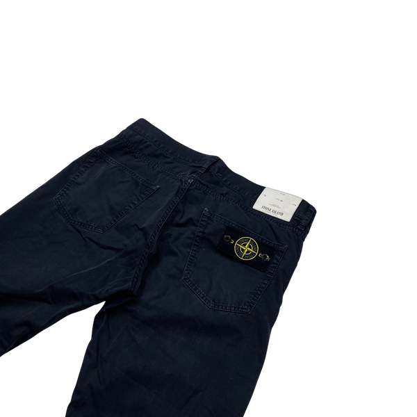 Stone Island Black Slim Fit Chinos - 34"