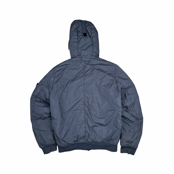 Stone Island 2019 Blue Crinkle Reps NY Jacket - Medium