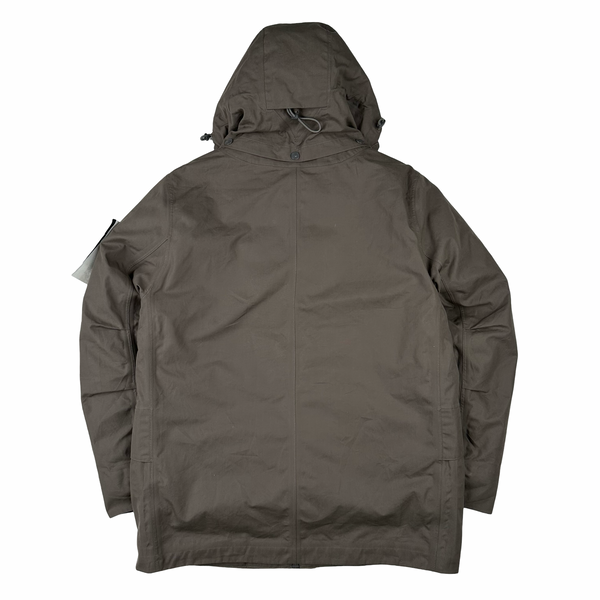 Stone Island 2022 O-Ventile Grey Ghost Piece Down Dutch Rope Puffer Jacket - Large
