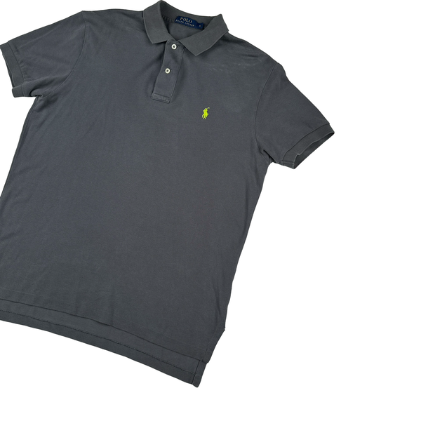 Ralph Lauren Grey Cotton Polo Shirt - Medium