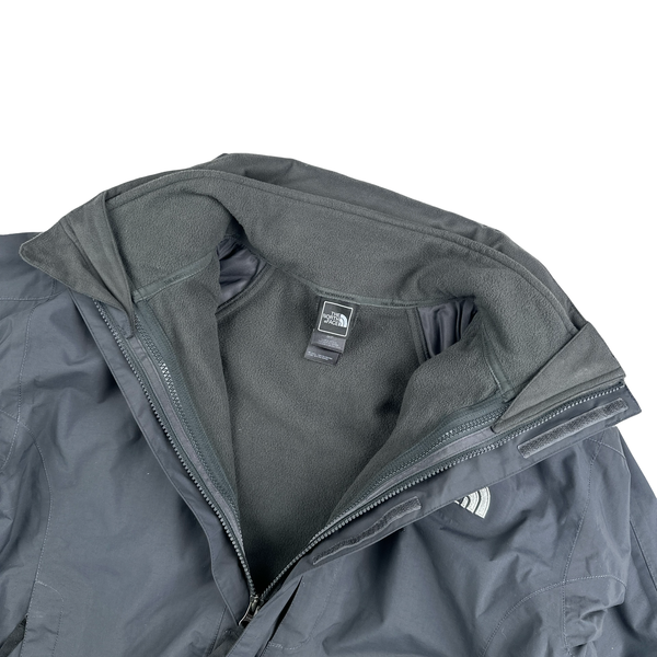 North Face 3 In 1 Grey Hyvent Jacket - Small