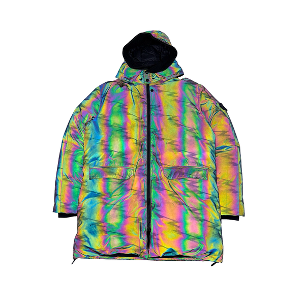 Stone Island 2018 Reflective Scarabeo Down Parka Jacket - XL
