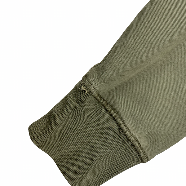Stone Island 2020 Green Cotton Pullover Hoodie - Small