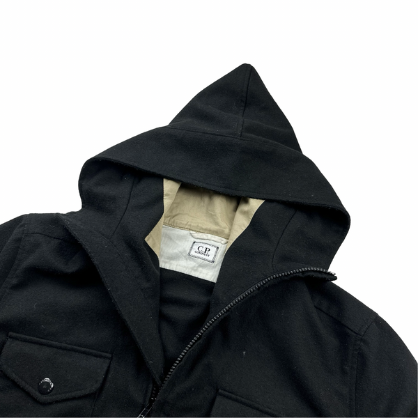 CP Company Wool Hooded Lens Viewer Jacket - Large