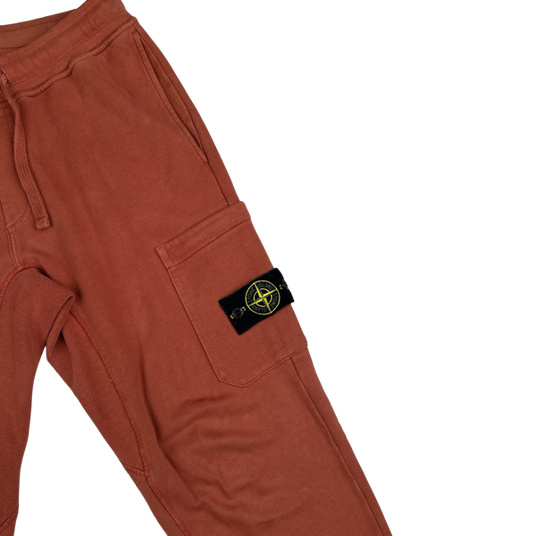 Stone Island 2019 Terracotta Cotton Jogging Bottoms - Medium